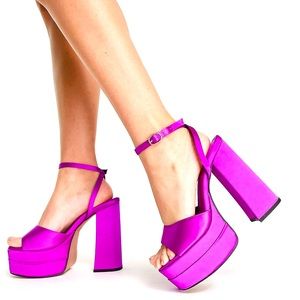 ASOS wide fit platform heels size 11W valentines day party